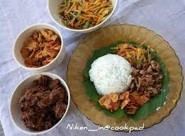 Resep Nasi Rames Daging Suwir Oleh Niken Indriati Recipe Resep Nasi Daging Resep