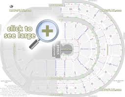 bridgestone arena seat row numbers detailed seating chart