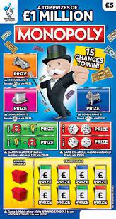 National Lottery Monopoly Classic Scratchcard National Lottery Lottery National