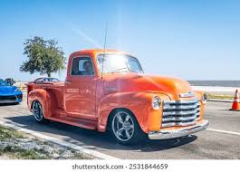 Image result for Orange 1952 Truck