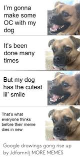 Even if you plan on making your dog throw up at home, your veterinarian is a valuable resource and will be able to. I M Gonna Make Some Oc With My Dog It S Been Done Many Times But My Dog Has The Cutest Lil Smile That S What Everyone Thinks Before Their Meme Dies In New Google