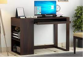 Computer table computer desk workstation table laptop table with book storage shelf computer host stand and wrist mouse pad for office home work study game 120x60x71cm. Computer Table Buy Computer Table Online 2021 Latest Designs In India