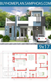 Home Design Plan 9x12m With 2 Bedrooms Samphoas Com Dream House Plans Home Design Plan Small House Elevation Design