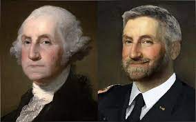A Portrait Of George Washington With A Modern Hair Style Pics