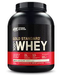 There are 24g of protein in every rounded scoop (29.4g). Optimum Nutrition 100 Whey Gold Standard White Chocolate 5 Lb By Optimum Nutrition On