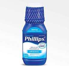 To view the price of the drug, click on the brand name. Amazon Com Phillips Milk Of Magnesia Liquid Laxative 12 Oz Cramp Free Gentle Overnight Relief Of Occasional Constipation 1 Milk Of Magnesia Brand Health Personal Care