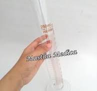 Jual Alat Laboratorium Gelas Ukur Kaca 250 cc Tabung Larutan ...
