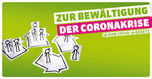 Les cantons, tout comme le conseil fédéral et le parlement, recommandent de voter «oui» le 13 juin 2021. Ja Zum Covid 19 Gesetz Grune Schweiz
