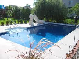14 X 28 Inground Vinyl Liner Pool Washington Twp Mi Pool Landscaping Backyard Pool Swimming Pools Backyard