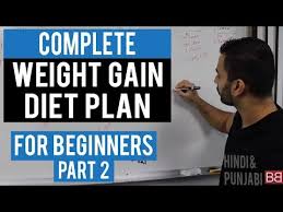 full day diet plan to gain weight for beginners part 2 hindi punjabi