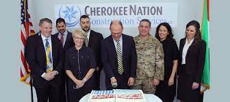 I kept cherokee in the company name as a source of pride in being a member of the cherokee nation. Cherokee Nation Construction Services Celebrates Work Abroad