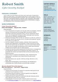 Recommended cyber security analyst resume keywords & skills based on most important skills found on successful cyber security analyst resumes and top skills required by employers. Cyber Security Analyst Resume Samples Qwikresume