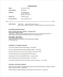 Doctor Curriculum Vitae Template 9 Free Word Pdf Document Downloads Free Premium Templates