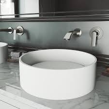 vigo vessel sink matte white matte
