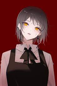 Chainsaw Man Anime Girls Vertical Minimalism Red Background Earring Simple  Background Kiga Wallpaper - Resolution:1875x2824 - ID:1361943 - wallha.com