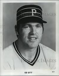 1971 Press Photo Baseball player Ed Ott