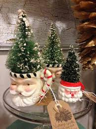 An Awesome Way To Display Old Santa Mugs Christmas Bathroom Decor Country Christmas Trees Christmas Bathroom