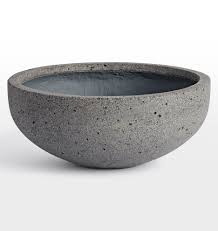 dell large all weather planter bowl rejuvenation stone bowl porch accessories planters