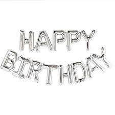 Check spelling or type a new query. Happy Birthday Foil Letter Balloons Silver Balloons4you New Zealand Party Decoration Party Balloons Shop
