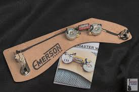 Wiring kit for jazzmasters includes diagram, pots, wire, capacitors, input jack, knobs, pot bracket and switch. Emerson Standard Jazzmaster 1meg Prewired Assembly 90125220070