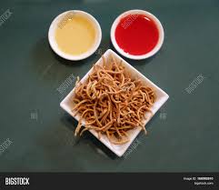 The ones i always crave are wide (kind of like papardelle's width), greasy and have a rough. Crispy Noodles Sweet Image Photo Free Trial Bigstock