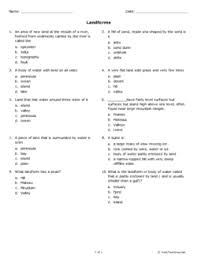 From what i understand, there has been a. Landforms Grade 4 Free Printable Tests And Worksheets Helpteaching Com