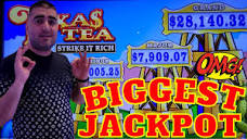 I Hit THE BIGGEST JACKPOT Ever On Texas Tea Slot Machine - YouTube