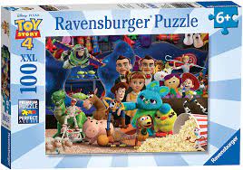 Toy story 4 puzzle 4 in 1. Amazon Com Ravensburger 10408 Disney Pixar Toy Story 4 100 Piece Jigsaw Puzzle For Kids Every Piece Is Unique Pieces Fit Together Perfectly Multicoloured Toys Games