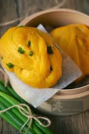 pumpkin spring onions chinese flower steamed buns recipe resep resep roti roti