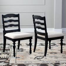 Belham Living Delaney Dining Chair Set Of 2 Black Hayneedle Dining Chairs Dining Chair Set Chair Set