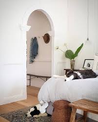 Bedroom Archway Entrance In A Cool Calm Master Mix Of Vintage And New Styles Border Collie Love Old Houses Home Home Decor