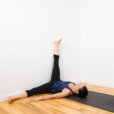 1 Leg Up The Wall Wall Yoga Yoga Sequences Legs Up The Wall