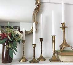 Check spelling or type a new query. Faux Mantel With Vintage Brass Candlesticks Jennifer Rizzo