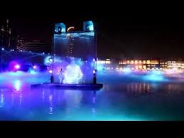 Dubai Water Fire Light Show Dubai Fountain Dubai Mall Youtube Dubai Mall Water Projection Dubai
