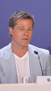 BradPitt talks about the joys of both acting and producing at the  #VeniceFilmFestival press conference for #Wolfs.