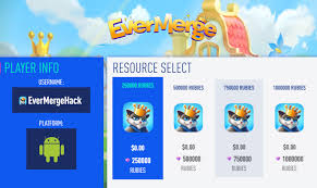 1.21.0 actualización al menú mod, función incorporada de 1 interruptor: Evermerge Hack Cheat Evermerge Mod Rubies And Coins Peatix
