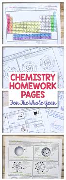 Scaffolded Chemistry Whole Year Homework Bundle Distance Learning Teaching Chemistry Chemistry Worksheets High School Chemistry