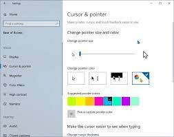 Now you can find an option called click on it and under the mouse and trackpad section, you can find options to change the cursor size, color and also add a ring around it so that it. How To Change Mouse Pointer Size And Color In Windows 10