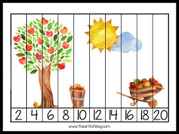 Working with a pencil and paper is one of the most satisfying ways to solve puzzles. Free Counting 1 10 Apple Puzzle Strip Printable The Art Kit