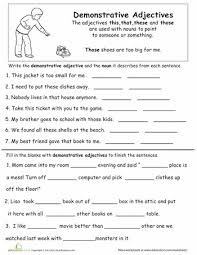 Free Demonstrative Adjectives Printable Homeschool Giveaways Adjective Worksheet Adjectives Lesson Adjectives
