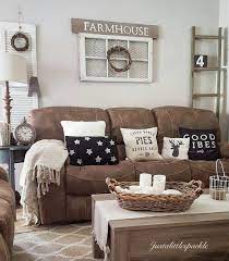 The tan shutters go well with small pendant lights decorating the room. 50 Best Farmhouse Living Room Decor Ideas And Designs For 2021