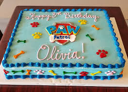 3rd Birthday Paw Patrol Cake For 3 Year Old Boy Paw Patrol Birthday Sheet Cake Adrienne Co Bakery Paw Patrol Birthday Cake Paw Patrol Birthday Cake Boys Paw Patrol Party Cake