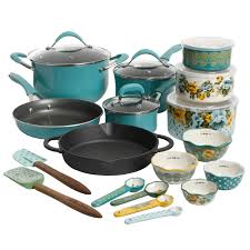 And you'll need to know the features offered by each to make the right decision. The Pioneer Woman Frontier Speckle 24 Piece Cookware Food Storage Combo Set Turquoise Vip Outlet