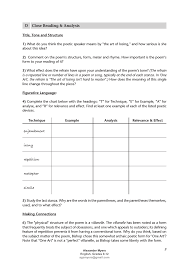 Igcse Literature Poetry Pack 2019 Songs Of Ourselves Volume 1 Part 5 By Myersale Teaching Resources Tes Poems Reading Analysis Teaching
