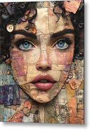 Fabric Collage Wall Art for Sale