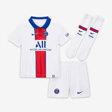Professionelles auftreten und großer einsatz im bestellbaren fcb trikot aus dem bild shop: Nike Paris Saint Germain 20 21 Kleine Kinder Auswartsset Weiss Old Royal Kinder Fanbekleidung Pro Direct Soccer