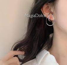 5422 deformation hoop curve nuance ear cuff gold silver magiadolce select shop ハンドメイド インポートアクセサリー セレクトショップ powered by base おしゃれ アクセサリー