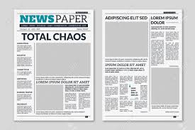 You get various layouts and multiple formats and sizes (a3, a4, tabloid, broadsheet, etcetera). Newspaper Template Column Articles Newsprint Background Pressed Royalty Free Cliparts Vectors And Stock Illustration Image 124983484
