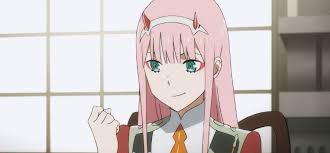 Upscaled to 1080p using waifu2x: 357 Images About ËË‹ Zero Two Gifs ËŽËŠ On We Heart It See More About Zero Two Darling In The Franxx And Gif