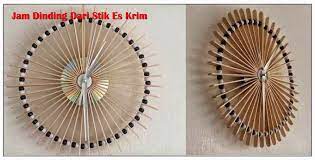 Cara membuat kerajinan stik es krim jam dinding. Kreasi Membuat Jam Dinding Dari Stik Es Krim Aneka Kreasi